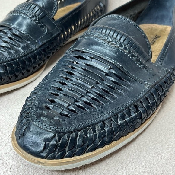 Dune London Leather Huaraches Sandals Men’s 12 Navy Blue Casual Shoes Summer main image 9